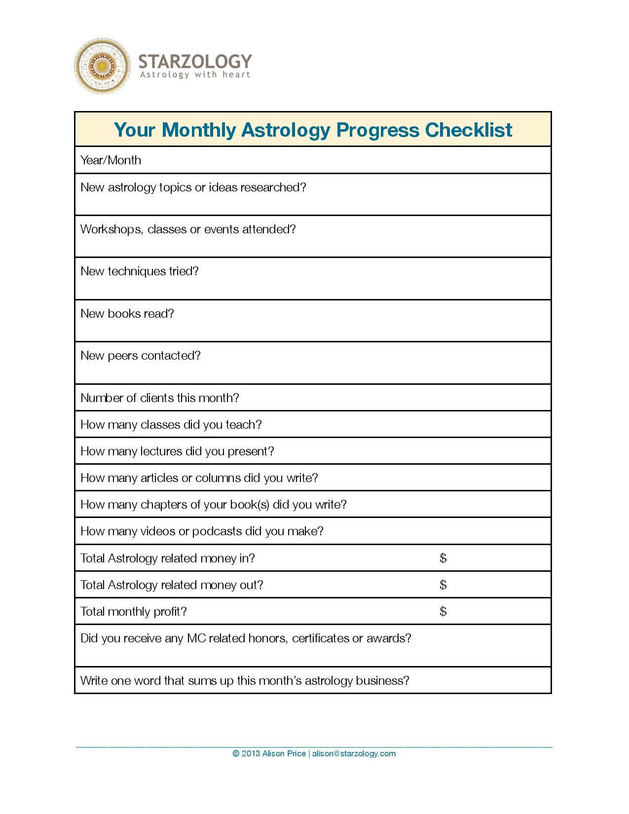 Your Monthly Astrology progress Checklist-page-001