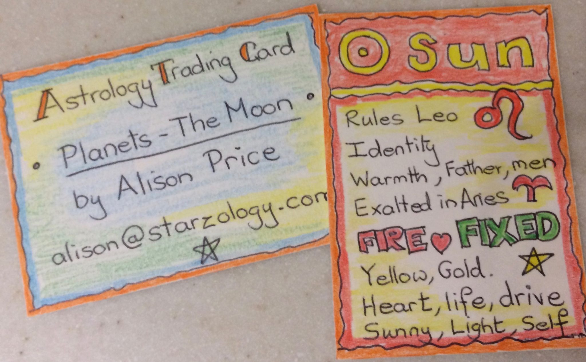 Astrology Trading Cards (ATC)