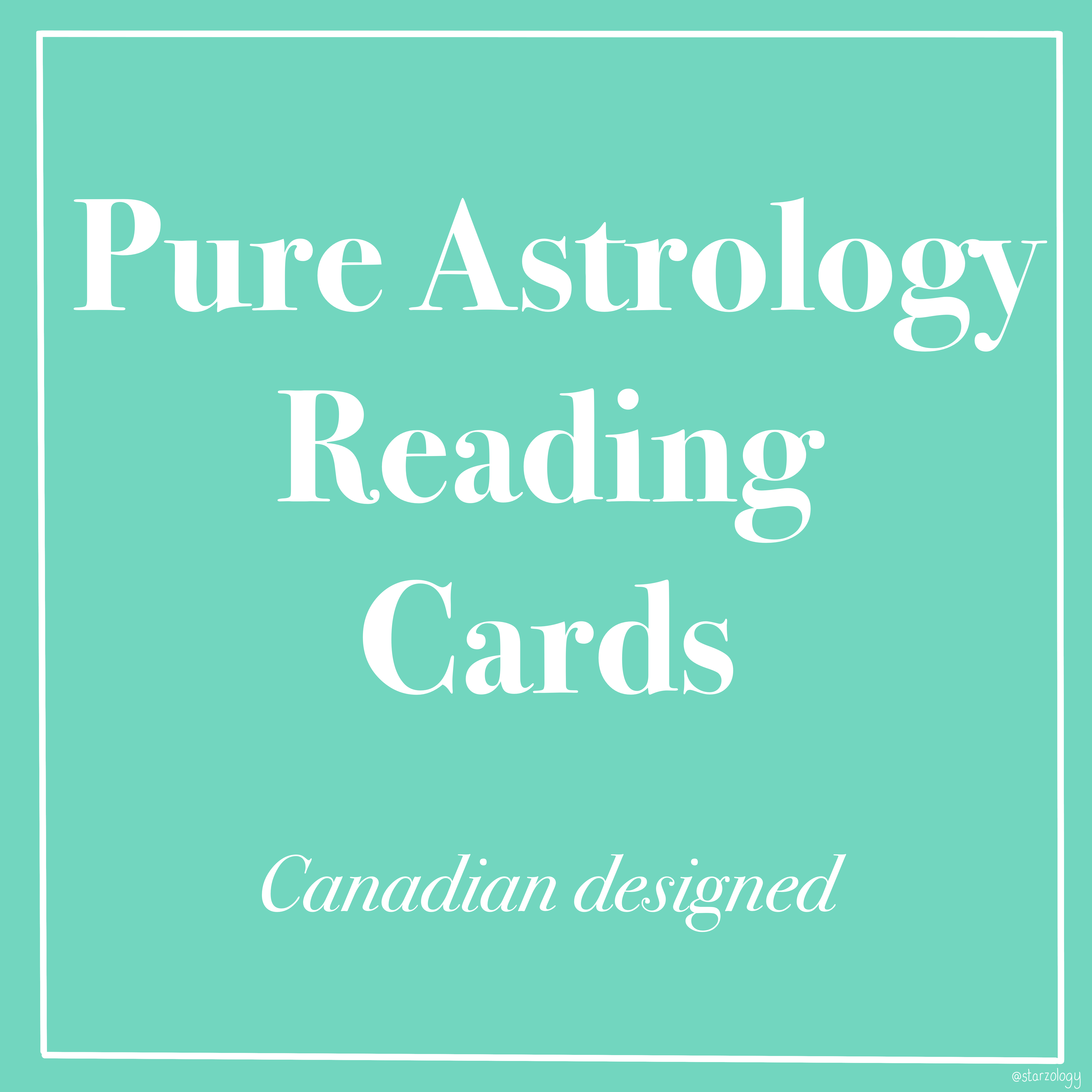 Pure Astrology Reading Cards Starzology