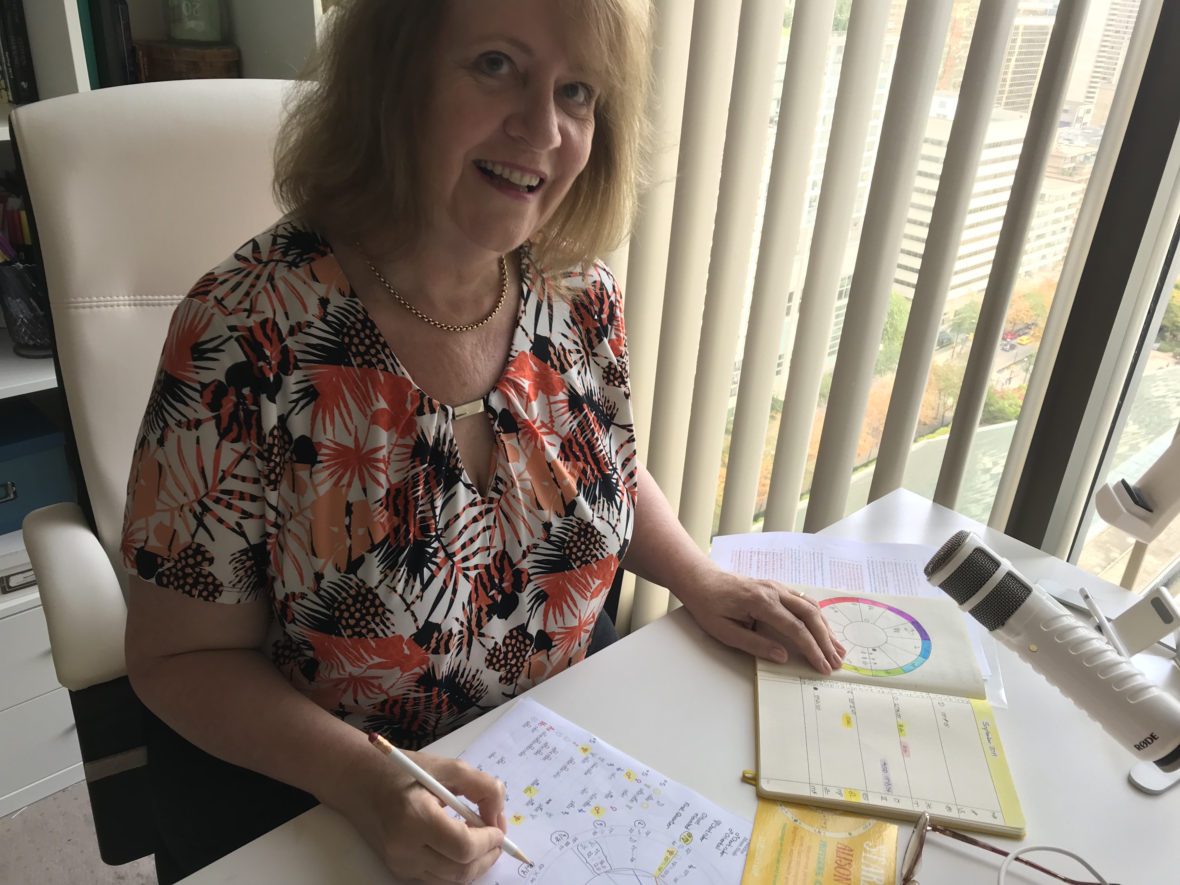 Alison at desk