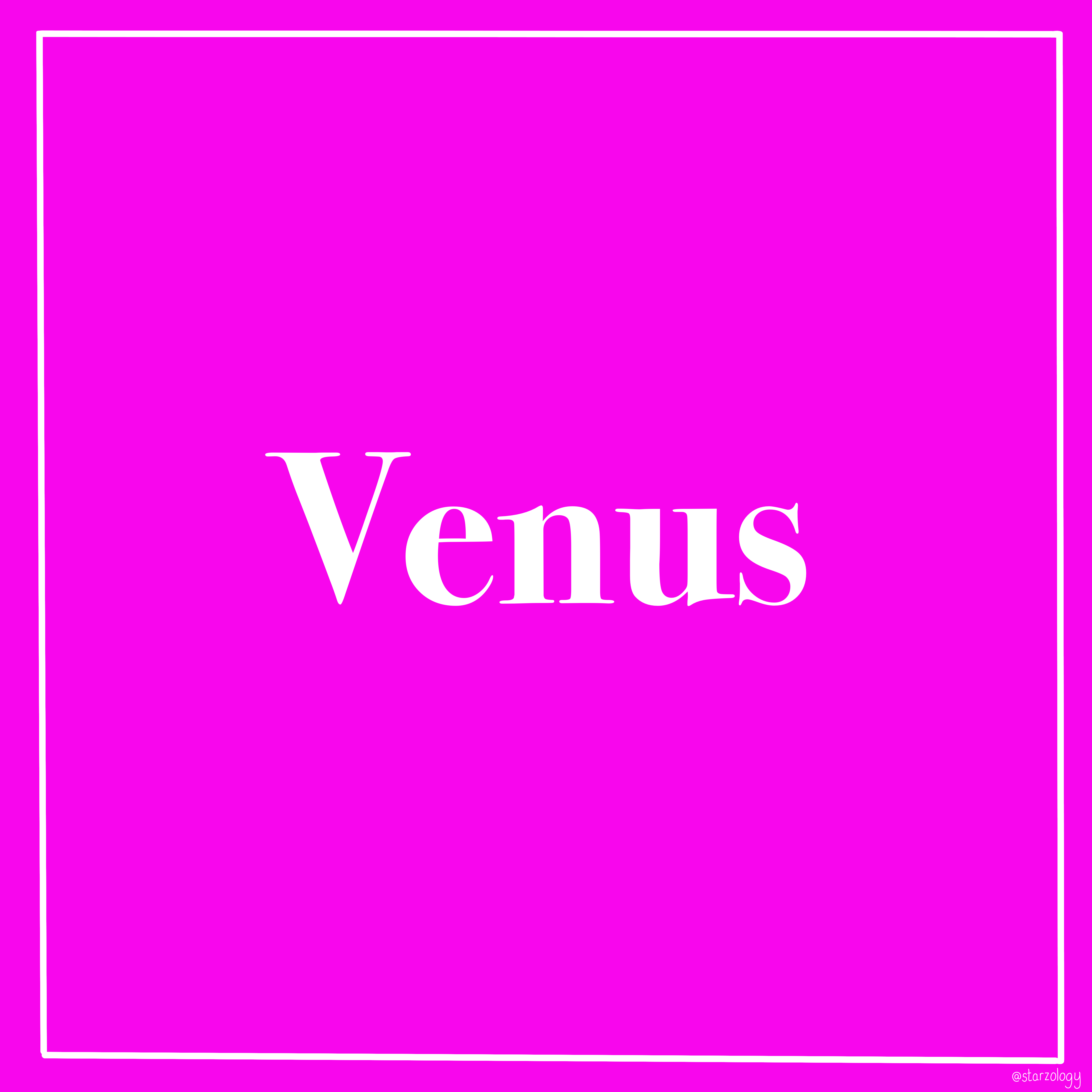 Venus Starzology Astrology with heart