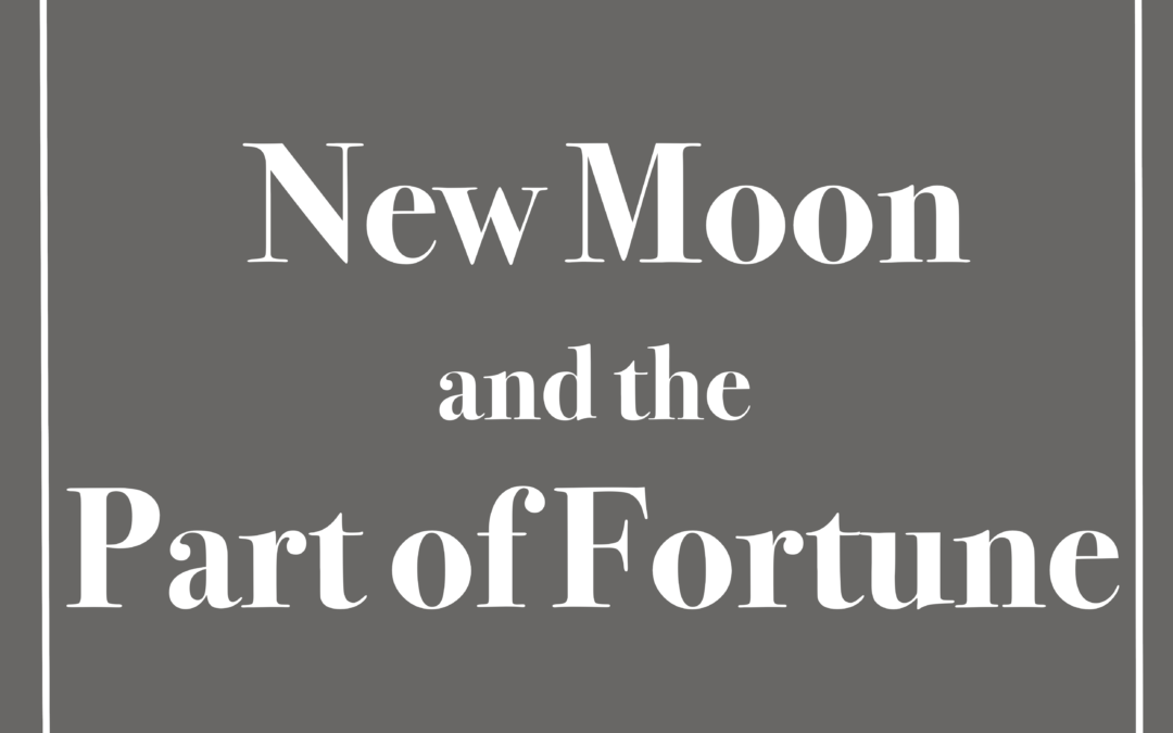 New Moon and the Part of Fortune