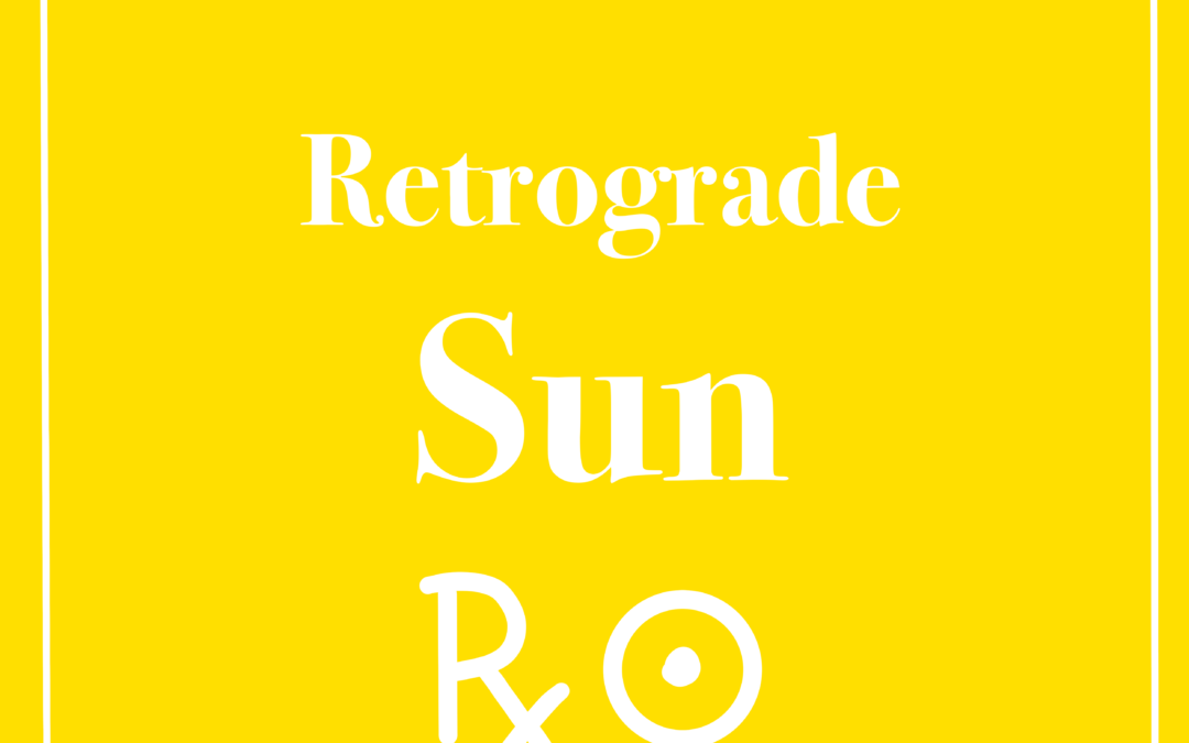 How to Interpret a Retrograde Sun